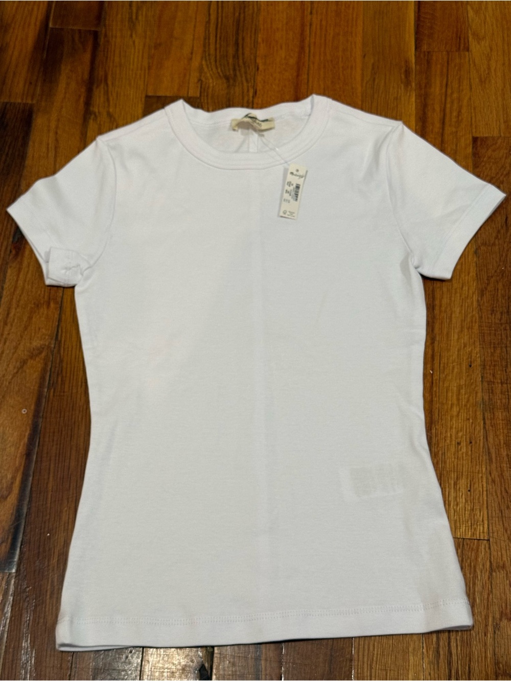 Madewell White Short Sleeve Crewneck Tee